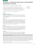 Cover page: Frequency of Orthostatic Hypotension in Isolated REM Sleep Behavior Disorder.