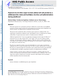 Cover page: Exposure to passive nicotine vapor in male adolescent rats produces a withdrawal-like state and facilitates nicotine self-administration during adulthood