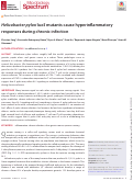 Cover page: Helicobacter pylori luxS mutants cause hyperinflammatory responses during chronic infection