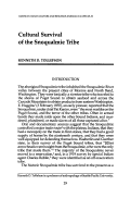 Cover page: Cultural Survival of the Snoqualmie Tribe
