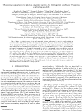 Cover page of Measuring signatures in photon angular spectra to distinguish nonlinear Compton scattering models