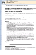 Cover page: HIV/AIDS patients’ medical and psychosocial needs in the era of HAART: A cross-sectional study among HIV/AIDS patients receiving HAART in Yunnan, China