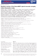 Cover page: Baseline results of the NeuroNEXT spinal muscular atrophy infant biomarker study.