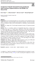 Cover page: Comparison of Simple-Summated Scoring and Toxicity Index Scoring of Symptom Bother in the NSABP B-30 Clinical Trial