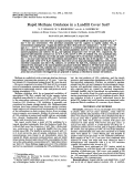 Cover page: Rapid Methane Oxidation in a Landfill Cover Soil