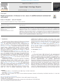 Cover page: Rapid progression of disease in two cases of undifferentiated endometrial carcinoma