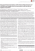 Cover page: Structural Characterization of the Extracellular Domain of CASPR2 and Insights into Its Association with the Novel Ligand Contactin1*