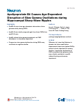 Cover page: Apolipoprotein E4 Causes Age-Dependent Disruption of Slow Gamma Oscillations during Hippocampal Sharp-Wave Ripples