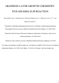 Cover page: Graphene Layer Growth Chemistry: Five-Six-Ring Flip Reaction