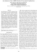 Cover page: An Analysis of the CARIN Model of Conceptual Combination