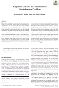 Cover page: Cognitive Control as a Multivariate Optimization Problem.