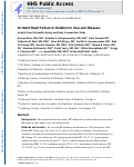 Cover page: Incident heart failure in relation to vascular disease: Insights from the Health, Aging, and Body Composition Study