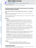 Cover page: Smoking Cessation Intervention Trial Outcomes for Sexual and Gender Minority Young Adults