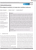 Cover page: Phenological sensitivity to temperature mediates herbivory