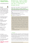 Cover page: Mechanistic dose-response modelling of animal challenge data shows that intact skin is a crucial barrier to leptospiral infection.