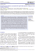 Cover page: Early life gut microbiota is associated with rapid infant growth in Hispanics from Southern California