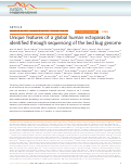 Cover page: Unique features of a global human ectoparasite identified through sequencing of the bed bug genome