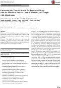 Cover page: Estimating the Time to Benefit for Preventive Drugs with the Statistical Process Control Method: An Example with Alendronate