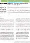 Cover page: Habitat area and climate stability determine geographical variation in plant species range sizes