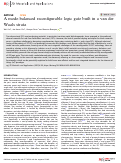 Cover page: A mode-balanced reconfigurable logic gate built in a van der Waals strata