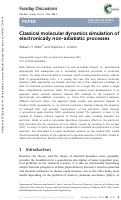 Cover page: Classical molecular dynamics simulation of electronically non-adiabatic processes