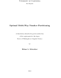 Cover page: Optimal Multi-Way Number Partitioning