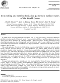 Cover page: Iron cycling and nutrient-limitation patterns in surface waters of the World Ocean