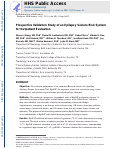 Cover page: Prospective validation study of an epilepsy seizure risk system for outpatient evaluation