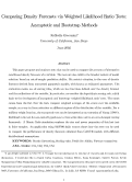 Cover page: Comparing Density Forecasts via Weighted Likelihood Ratio Tests:  Asymptotic and Bootstrap Methods