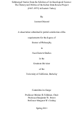 Cover page: Submerged Stories from the Sidelines of Archaeological Science: The History and Politics of the Keban Dam Rescue Project (1967-1975) in Eastern Turkey