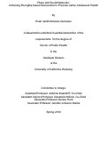 Cover page: Place and Social Networks: Informing Strengths-based Intervention to Promote Latino Adolescent Health