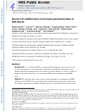 Cover page: Glucan rich nutrition does not increase gut translocation of beta‐glucan