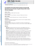 Cover page: An integrative group movement program for people with dementia and care partners together (Paired PLIÉ): initial process evaluation