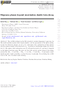 Cover page: Majorana phases beyond neutrinoless double beta decay