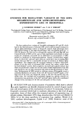 Cover page: EVIDENCE FOR REGULATORY VARIANTS OF THE DOPA DECARBOXYLASE AND ALPHA-METHYLDOPA HYPERSENSITIVE LOCI IN DROSOPHILA