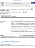 Cover page: Interhospital variation in the non-operative management of uncomplicated appendicitis in adults.