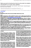 Cover page: Safety proposals for freediving time limits should consider the metabolic-rate dependence of oxygen stores depletion.