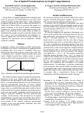 Cover page: Use of Spatial Transformations in Graph Comprehension