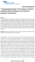 Cover page: “I Sengsong San Diego”: The Chamoru Cultural Festival and the Formation of a Chamoru Diasporic Community