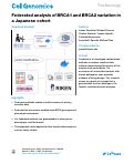 Cover page: Federated analysis of BRCA1 and BRCA2 variation in a Japanese cohort