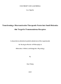 Cover page: Transforming a Macromolecular Therapeutic Factor into Small Molecules that Target its Transmembrane Receptors