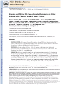 Cover page: Digoxin and 30-day All-cause Hospital Admission in Older Patients with Chronic Diastolic Heart Failure