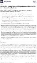 Cover page: Molecular Spring Enabled High-Performance Anode for Lithium Ion Batteries