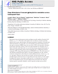 Cover page: Sleep Disturbance Forecasts β-Amyloid Accumulation across Subsequent Years