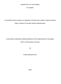 Cover page: A Grounded Theory Analyses of Caregivers of Infants after Cardiac Surgery Including Stage I Palliation for Single Ventricle Heart Disease