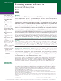 Cover page: Restoring immune tolerance in neuromyelitis optica