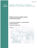 Cover page: Wireless Advanced Lighting Controls Retrofit Demonstration: