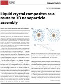 Cover page: Liquid crystal composites as a route to 3D nanoparticle assembly