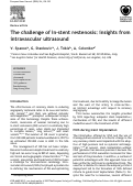 Cover page: The challenge of in-stent restenosis: insights from intravascular ultrasound