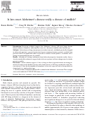 Cover page: Is late‐onset Alzheimer's disease really a disease of midlife?